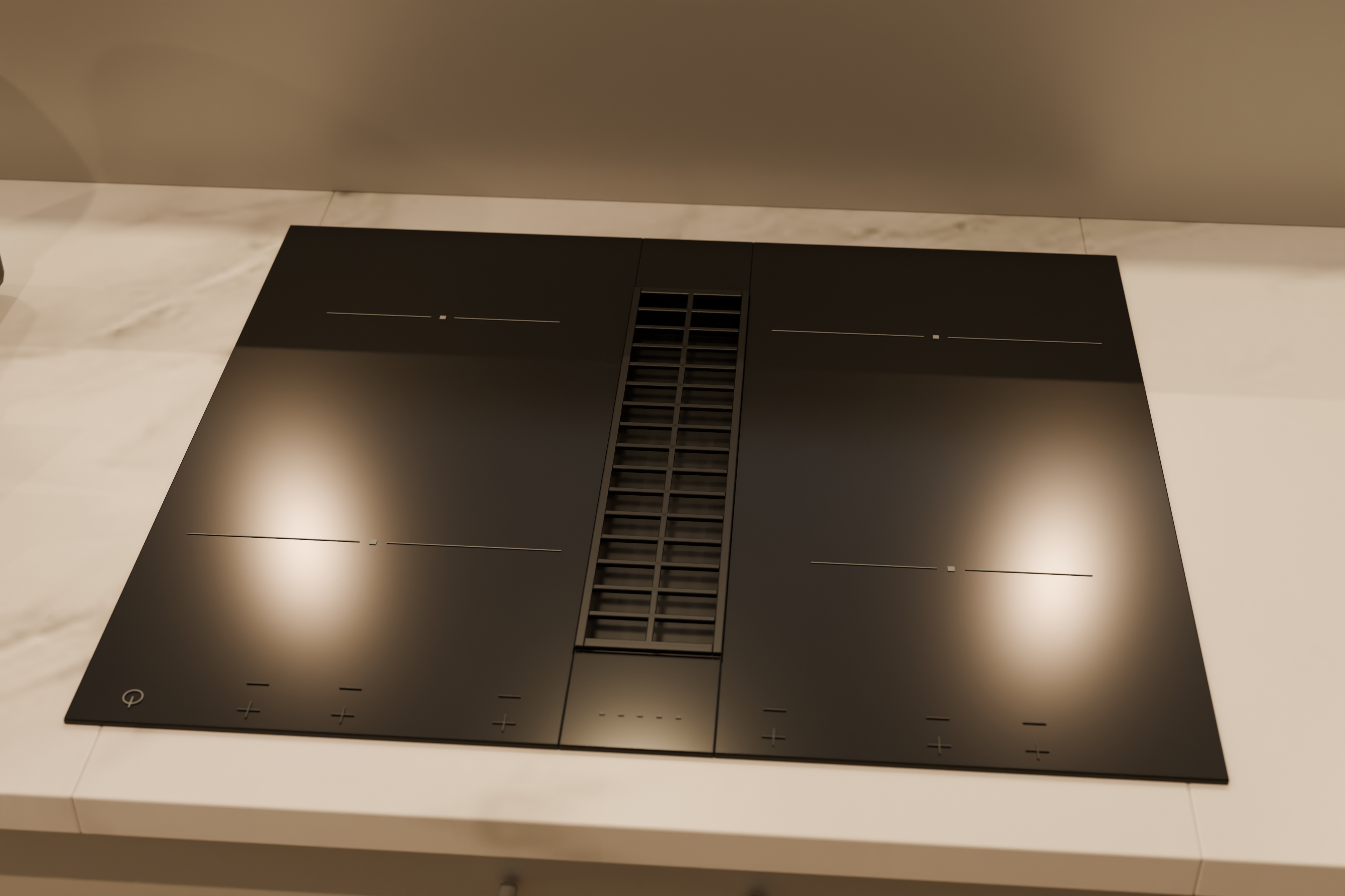 La plaque à hotte intégrée